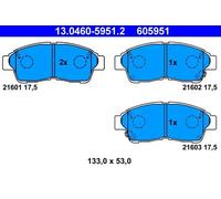 Pastillas de freno 13.0460-5951.2 ATE para TOYOTA CARINA E VI Sedán CARINA E VI