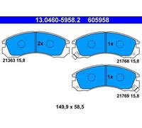 Pastillas de freno 13.0460-5958.2 ATE para MITSUBISHI CITROËN PEUGEOT