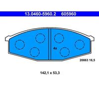 Pastillas de freno 13.0460-5960.2 ATE para NISSAN PATROL III/1 Station Wagon