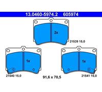 Pastillas de freno 13.0460-5974.2 ATE para MAZDA 323 S IV 323 C IV 323 F IV MX-3