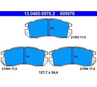 Pastillas de freno 13.0460-5978.2 ATE para SUBARU LEGACY I IMPREZA Sedán