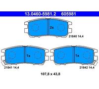 Pastillas de freno 13.0460-5981.2 ATE para MITSUBISHI PAJERO II Canvas Top