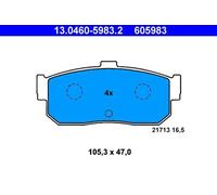 Pastillas de freno 13.0460-5983.2 ATE para NISSAN SUNNY III Hatchback 100NX