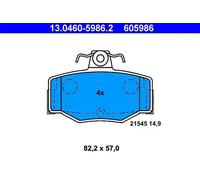 Pastillas de freno 13.0460-5986.2 ATE para NISSAN PRIMERA PRIMERA Hatchback