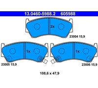 Pastillas de freno 13.0460-5988.2 ATE para NISSAN ALMERA I Hatchback ALMERA I