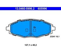 Juego de pastillas de freno ATE 13.0460-5996.2, delante