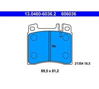 ATE Juego de 4 pastillas de freno para MERCEDES-BENZ: Classe S, 140 Series (Ref: 13.0460-6036.2)