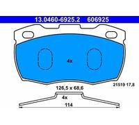 Pastillas de freno 13.0460-6925.2 ATE para LAND ROVER DEFENDER Station Wagon