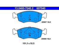 ATE Juego de 4 pastillas de freno para FORD: Orion, Granada, Scorpio, Sierra, Escort (Ref: 13.0460-7040.2)