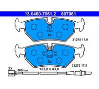 Pastillas de freno 13.0460-7061.2 ATE para PEUGEOT FIAT CITROËN LANCIA