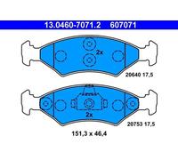 Pastillas de freno 13.0460-7071.2 ATE para FORD MAZDA