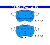Pastillas de freno 13.0460-7076.2 ATE para VW FORD SEAT