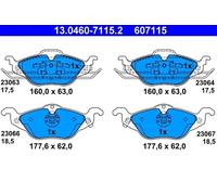 Frenado > Pastillas de freno > Juego de 4 pastillas de freno