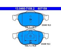 Pastillas de freno 13.0460-7159.2 ATE para RENAULT VEL SATIS LAGUNA II ESPACE IV