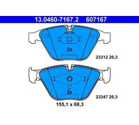 Pastillas de freno 13.0460-7167.2 ATE para BMW 1 Coupé 7 5 5 Touring 6 3 Coupé 3