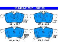 Pastillas de freno 13.0460-7179.2 ATE para OPEL MERIVA A Monospace ASTRA H GTC