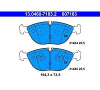 Pastillas de freno 13.0460-7183.2 ATE para BMW MERCEDES-BENZ BENTLEY ROLLS-ROYCE