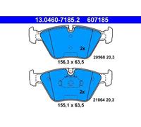Pastillas de freno 13.0460-7185.2 ATE para BMW 3 Coupé 3 Descapotable 3 Z4 Coupé