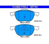 Pastillas de freno 13.0460-7193.2 ATE para FORD MAZDA VOLVO
