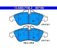 Juego de pastillas de freno ATE 13.0460-7196.2, delante