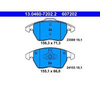 Pastillas de freno 13.0460-7202.2 ATE para PEUGEOT 208 I 308 I 308 SW I RCZ