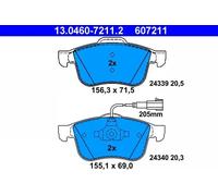 Pastillas de freno 13.0460-7211.2 ATE para ALFA ROMEO 159 159 Sportwagon SPIDER
