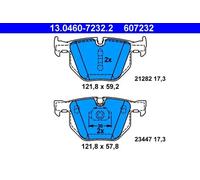 Pastillas de freno 13.0460-7232.2 ATE para BMW X5 X6