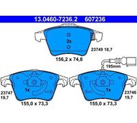 Pastillas de freno 13.0460-7236.2 ATE para VW TRANSPORTER T5 Autobús MULTIVAN T5