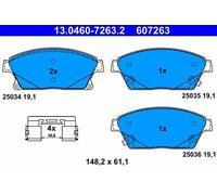 Pastillas de freno 13.0460-7263.2 ATE para OPEL CHEVROLET VAUXHALL