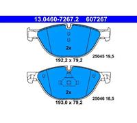 Pastillas de freno 13.0460-7267.2 ATE para BMW 5 6 Coupé 7 5 Touring