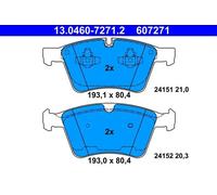 Pastillas de freno 13.0460-7271.2 ATE para MERCEDES-BENZ CLASE GL CLASE M