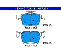 ATE Juego de 4 pastillas de freno para AUDI: RS3, S3, TT, Q2, A3 & SEAT: Ateca, Leon & VOLKSWAGEN: Golf, T-Roc Cabriolet, Touran (Ref: 13.0460-7293.2)