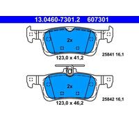 Juego de pastillas de freno ATE 13.0460-7301.2, atrás