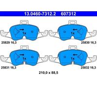 Pastillas de freno 13.0460-7312.2 ATE para AUDI TT TT Roadster
