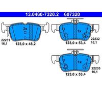 Pastillas de freno 13.0460-7320.2 ATE para FORD FORD USA