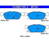 Pastillas de freno 13.0460-7321.2 ATE para FORD FORD USA