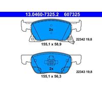 Pastillas de freno 13.0460-7325.2 ATE para OPEL ASTRA K ASTRA K Sports Tourer