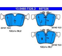 ATE Juego de pastillas de freno 13.0460-7326.2 traseras