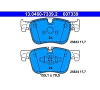 Pastillas de freno 13.0460-7339.2 ATE para PEUGEOT OPEL DS CITROËN VAUXHALL