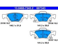 Pastillas de freno 13.0460-7343.2 ATE para JEEP GRAND CHEROKEE IV
