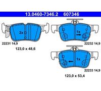 Pastillas de freno 13.0460-7346.2 ATE para FORD FORD USA