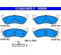 ATE 13.0460-8005.2 Juego de pastillas de freno
