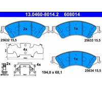 Pastillas de freno 13.0460-8014.2 ATE para FORD RANGER