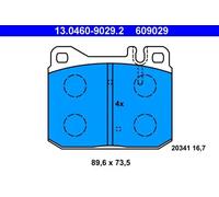 Pastillas de freno 13.0460-9029.2 ATE para MERCEDES-BENZ 123 Sedán 123 T-Model