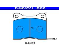 Pastillas de freno 13.0460-9030.2 ATE para BMW 1502-2002 5 2500-3.3 6 1500-2000