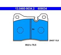 Pastillas de freno 13.0460-9034.2 ATE para ALFA ROMEO 75 6