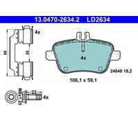 Pastillas de freno 13.0470-2634.2 ATE para MERCEDES-BENZ CLA Coupé CLASE GLA