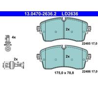 Pastillas de freno 13.0470-2636.2 ATE para LAND ROVER JAGUAR