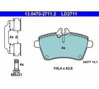 Pastillas de freno 13.0470-2711.2 ATE para MERCEDES-BENZ CLASE A