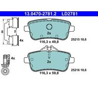Pastillas de freno 13.0470-2781.2 ATE para MERCEDES-BENZ CLASE M GLE Coupe GLE